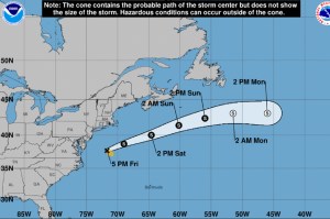 Advirtieron que la tormenta tropical Kyle se formó cerca de Nueva Jersey