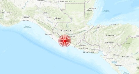 Sismo de magnitud 5.5 estremece suroeste de Guatemala