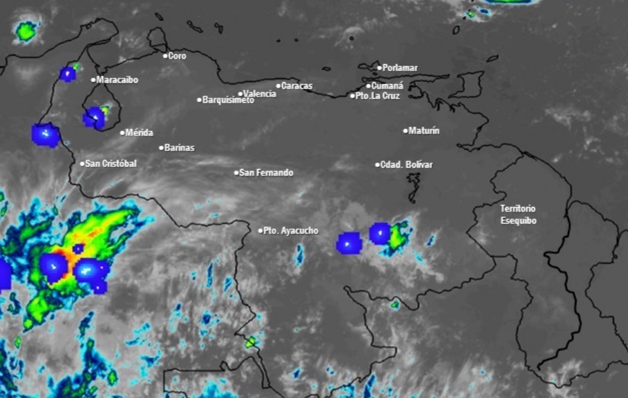 El estado del tiempo en Venezuela este jueves #1abr, según el Inameh