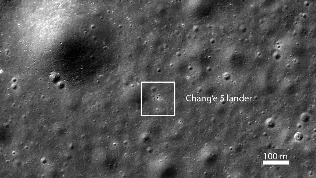Una cámara de la Nasa localiza en 24 horas a la nave china Chang’e 5 en la Luna