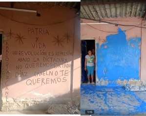 Vándalos atacaron con pintura la casa de una disidente del régimen cubano (VIDEOS)