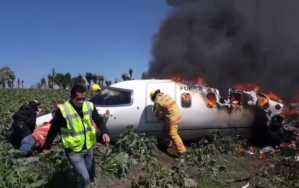 Avión militar se precipitó en Veracruz y dejó múltiples víctimas (Video)
