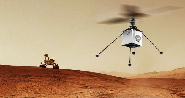 El primer intento de volar un helicóptero en Marte será a principios de abril