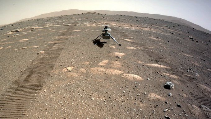 Helicóptero Ingenuity de la Nasa ya está en el suelo de Marte (FOTO)
