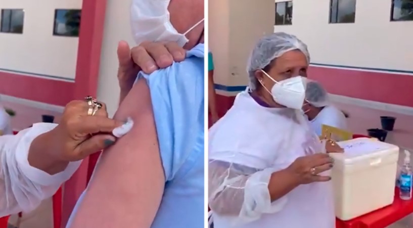 Controversia en Brasil: Enfermera dijo que usó hasta 10 veces la misma aguja para inmunizar (VIDEO)