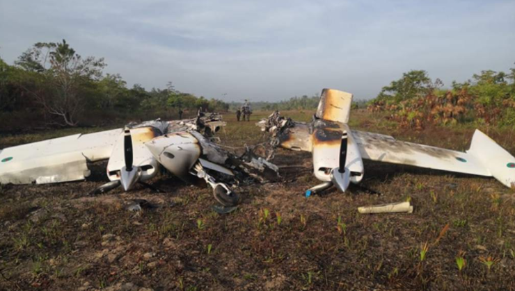 Narcoavioneta destruida fue hallada en la frontera entre Honduras y Nicaragua