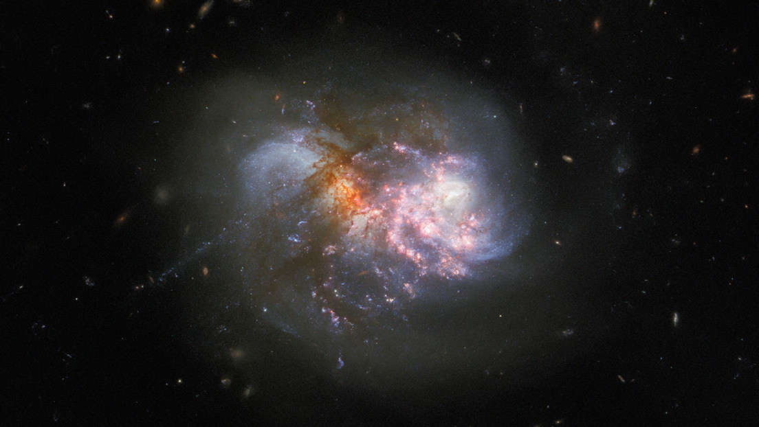 El telescopio Hubble capta una colisión cataclísmica de un par de galaxias a punto de fusionarse