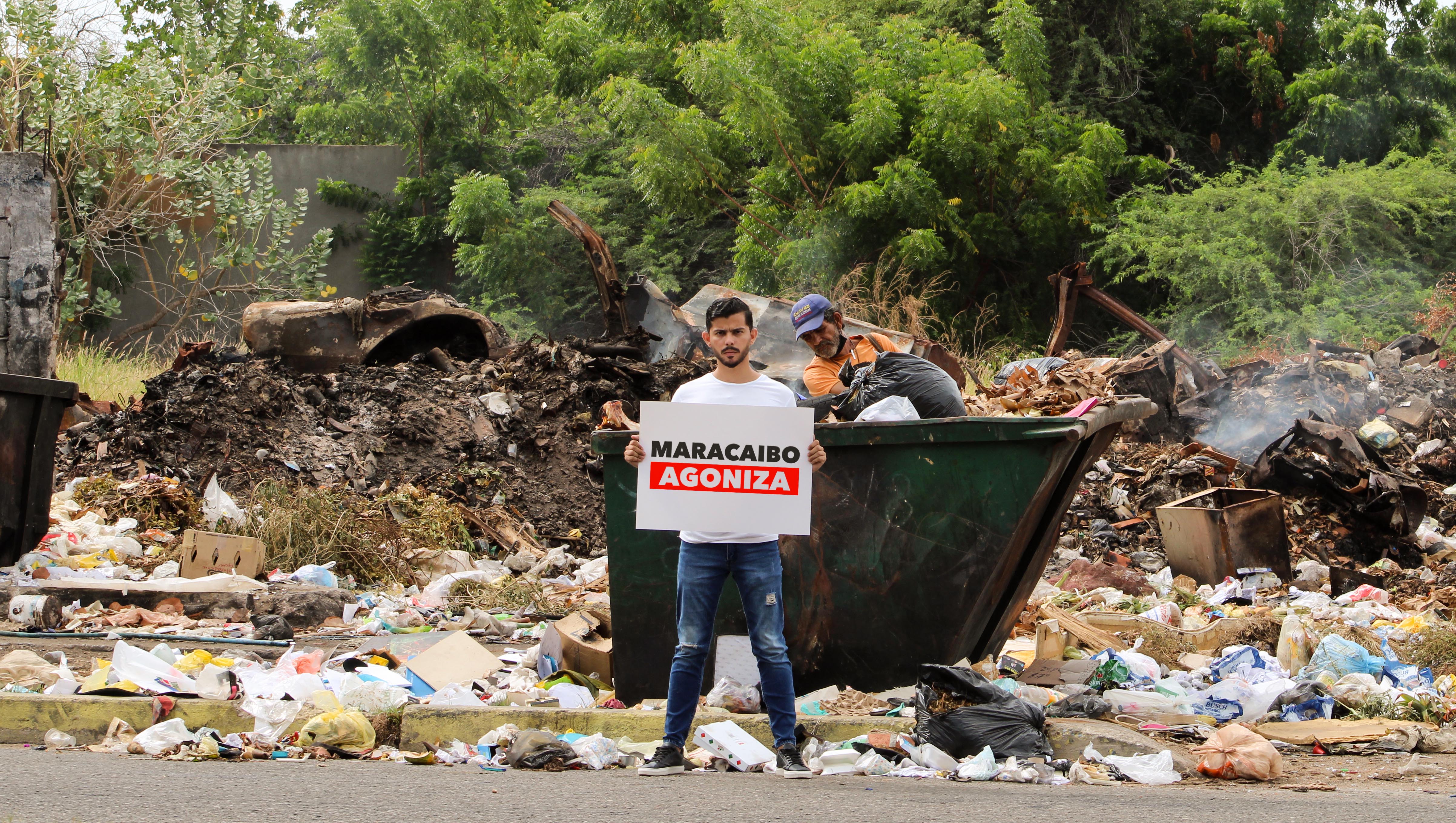 El caricaturista Franklin Paz denunció la acumulación de desechos sólidos: Maracaibo agoniza entre la basura (Fotos)