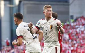 Con un gol de De Bruyne, Bélgica doblegó a una Dinamarca conmovedora