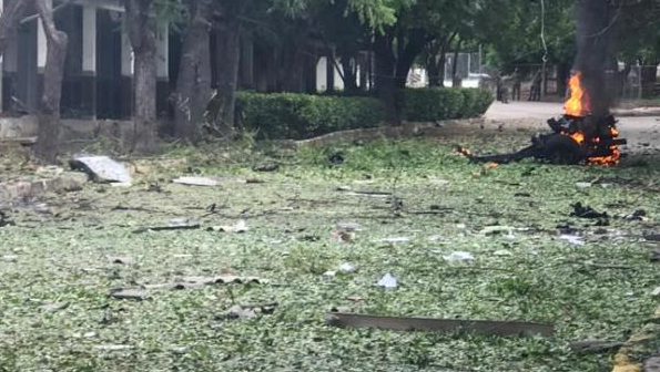 EN IMÁGENES: Explotó carro bomba en las instalaciones de la Brigada del Ejército en Cúcuta