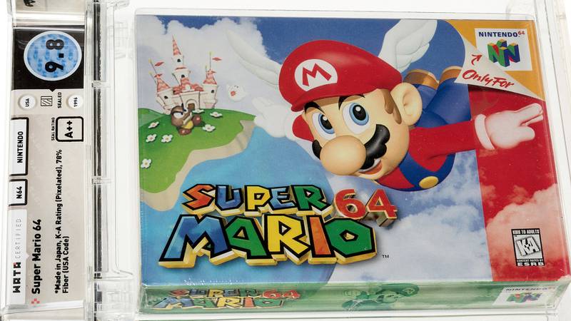 Subastan un videojuego de “Super Mario 64” por 1,56 millones de dólares