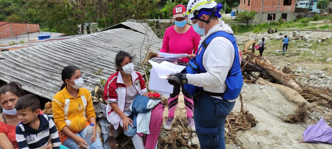 La Cruz Roja llega al Valle del Mocotíes para atender a las familias de la zona afectada por las lluvias #29Ago (FOTOS)