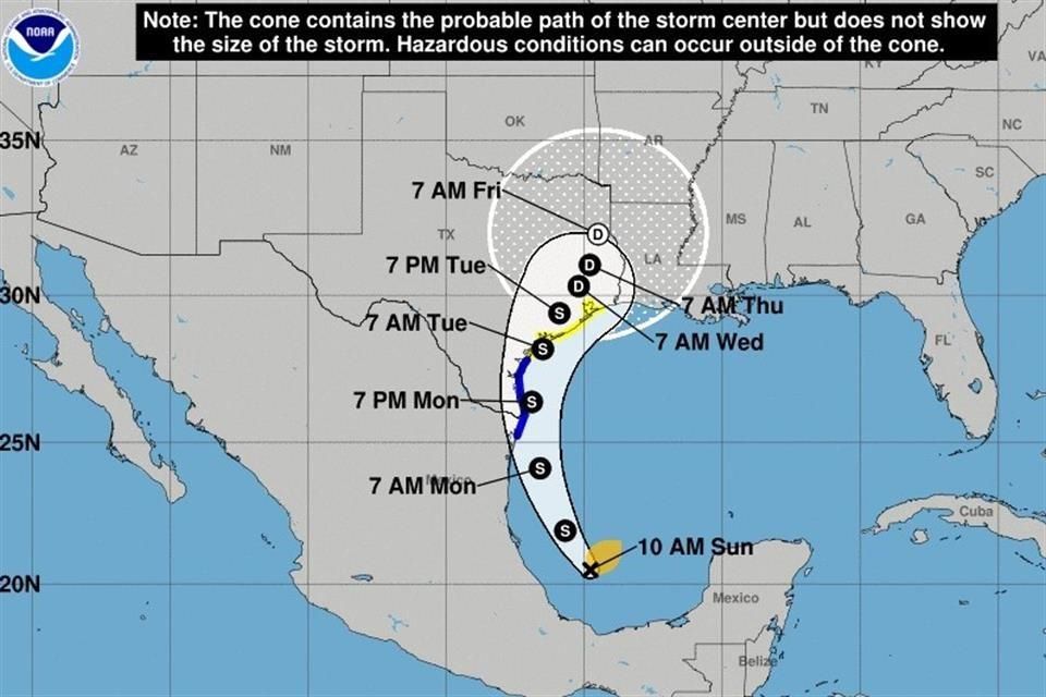 Se formó la tormenta Nicholas en el Golfo de México y enciende las alarmas de los ciudadanos