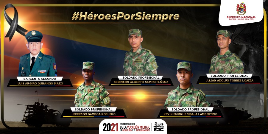 Ejército de Colombia reveló identidades de fallecidos tras ataque del ELN en Arauca