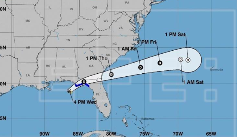 Tormenta tropical Mindy está a punto de tocar tierra en Florida