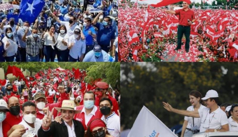 Acusaciones de narcotráfico y corrupción: Lo que dejó el cierre de campaña presidencial en Honduras