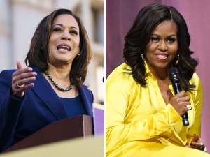 Kamala Harris y Michelle Obama lideran encuestas para 2024 si Biden decide no postularse