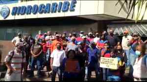 Trabajadores de Hidrocaribe-Anzoátegui amenazaron con una renuncia masiva si no obtienen mejoras salariales (FOTO)
