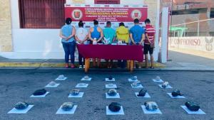 Detienen a 7 personas en Bolívar con más de seis kilos de droga