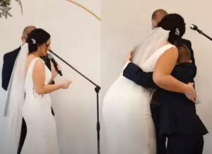Encontró a la indicada: en sus votos de matrimonio prometió a su hijastro “ser la mejor madrastra” (Video)