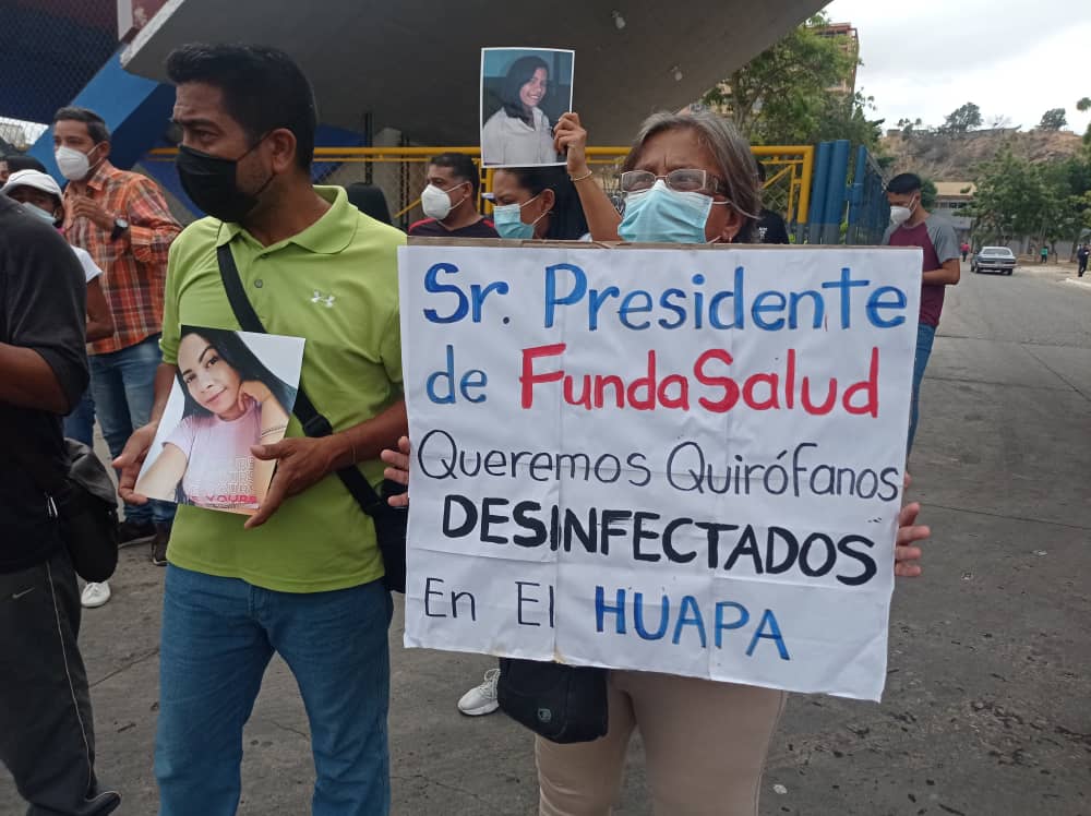 Protestaron por muerte de una mujer y su bebé tras contagiarse con una bacteria en el Hospital de Cumaná