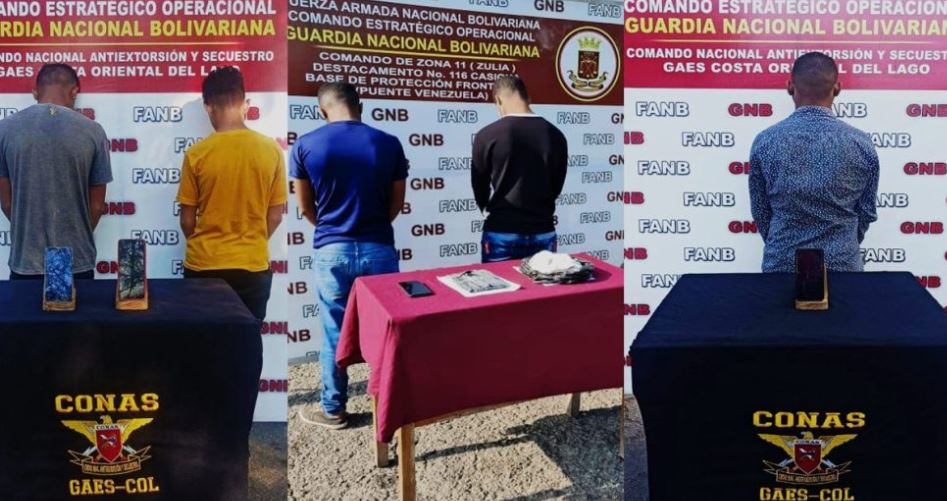 Detuvieron en Zulia a cinco sujetos implicados en delitos de extorsión y terrorismo