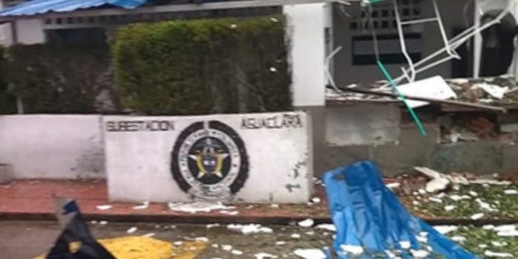 Atacaron con explosivos una estación de policía en la zona rural de Cúcuta