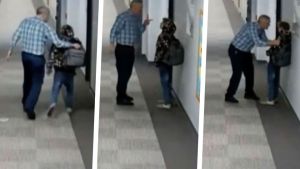 EN VIDEO: El violento castigo de un maestro a un estudiante en pleno pasillo de secundaria en Indiana