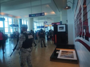 Guardia Nacional de México explicó origen del estruendo en el aeropuerto de Cancún