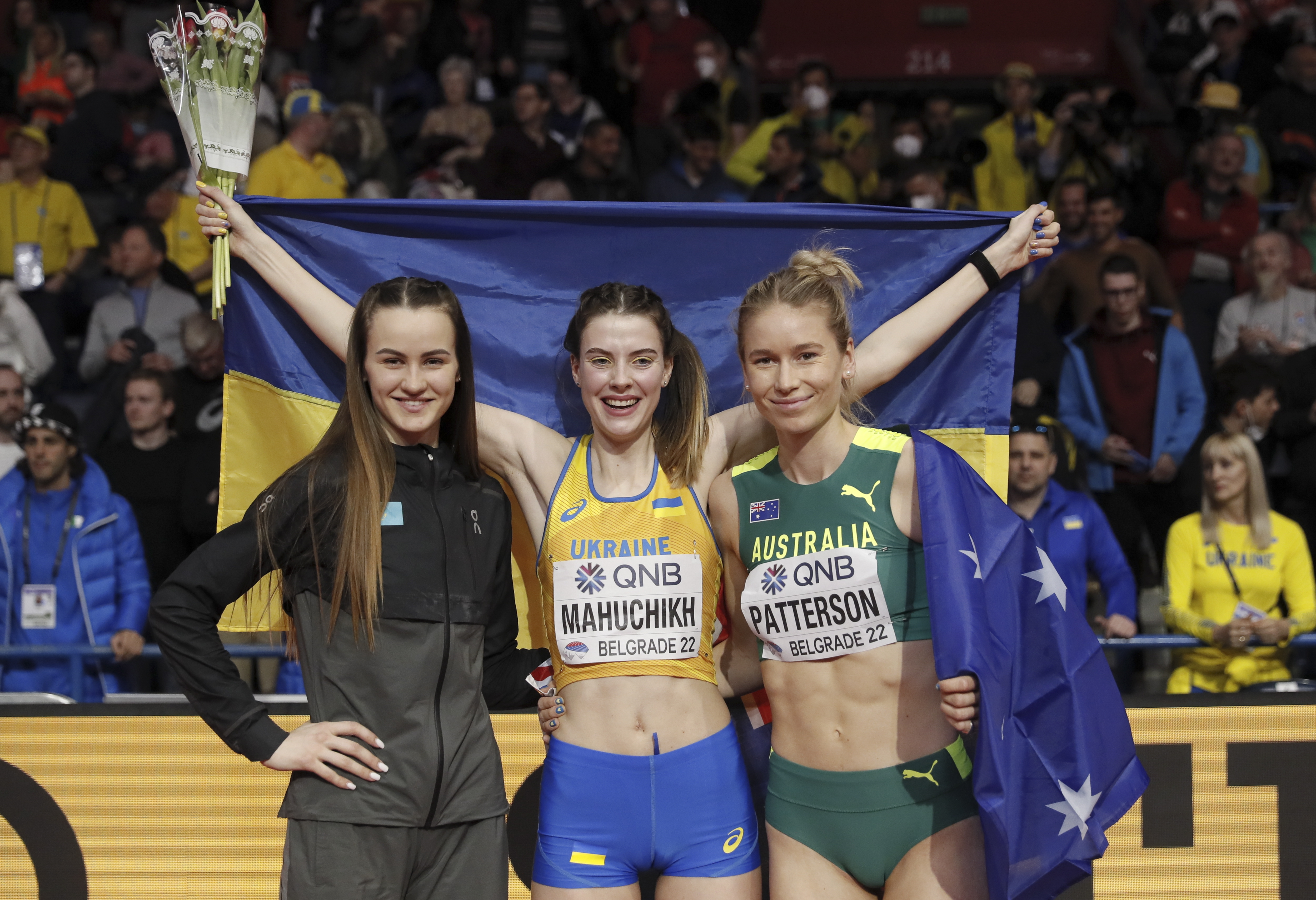 La ucraniana Yaroslava Mahuchikh nueva campeona del mundo en sala del salto de altura