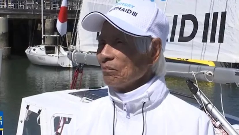 Japonés de 83 años aspira a convertirse en el navegante de mayor edad en cruzar el Pacífico en velero