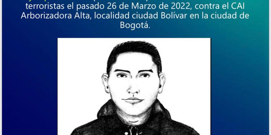 Revelan el RETRATO hablado del terrorista que dejó una bomba en el CAI en Bogotá