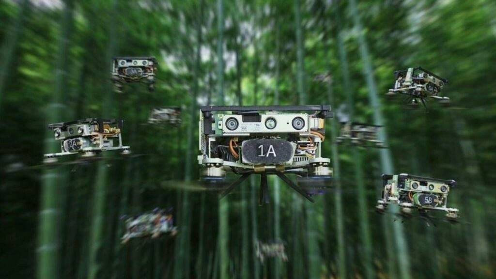 Drones autónomos en China: Volaron y esquivaron ramas tras prueba en bosque de bambú