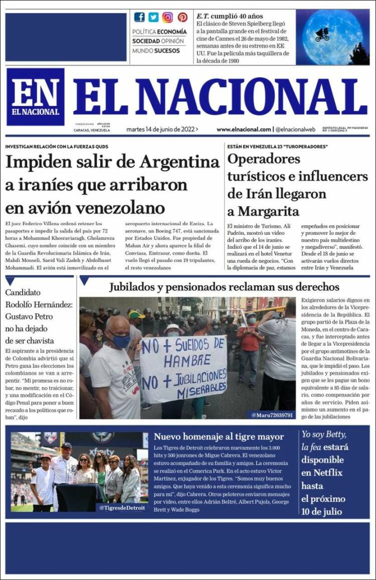 Portadas de este martes 14 de junio de 2022