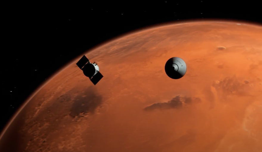 Dos empresas californianas planean una misión comercial a Marte en 2024