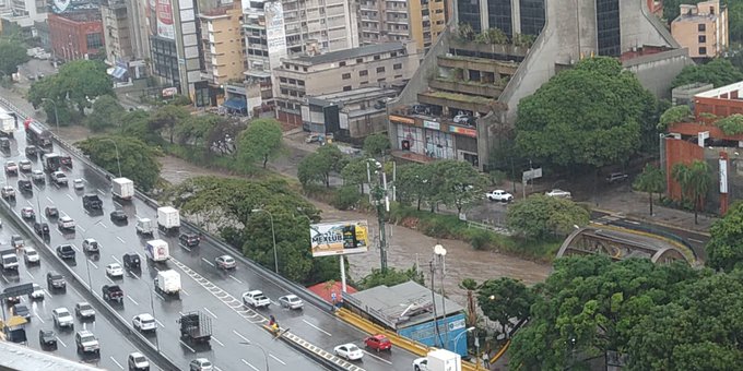 Alerta en Caracas: Río Guaire al límite del desbordamiento tras intensas lluvias #10Ago (IMÁGENES)