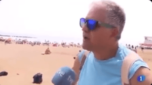 “¿Alguien vio mi bolso?”: robaron a un turista en España y todo salió en vivo por la TV (VIDEO)