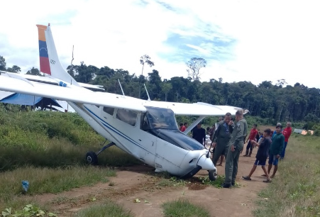 Avioneta se precipitó de emergencia en Parima sin dejar heridos (Foto)