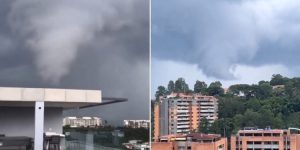 ¿Un tornado? el fenómeno meteorológico que sorprendió a los habitantes del este de Caracas (VIDEOS)