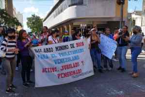 Educadores de Barquisimeto no se calan más los salarios de hambre y exigen respeto a la contratación colectiva