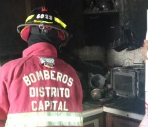 Bomberos rescataron a felinos y combatieron incendio en Sabana Grande