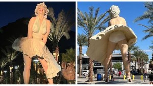 Estatua de Marilyn Monroe en California se convirtió en dolor de cabeza para vecinos y esta es la razón