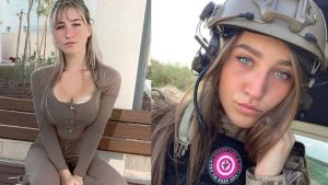 EN FOTOS: La militar israelí reclutada para distraer al enemigo por su impactante físico… “protejo la Tierra Santa”