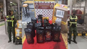 ¡Cocaína en paquetes de café!: GNB incauta 90 kilos de droga que serían enviados a Australia