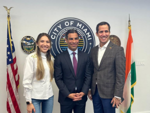 Juan Guaidó y el alcalde de Miami, Francis Suárez, sostuvieron una reunión por la democracia y los DDHH