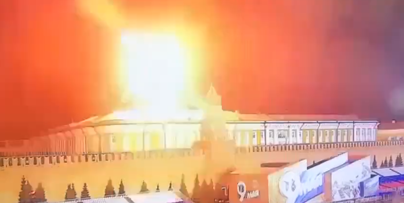 EN VIDEO: Así fue el presunto ataque con drones contra el Kremlin
