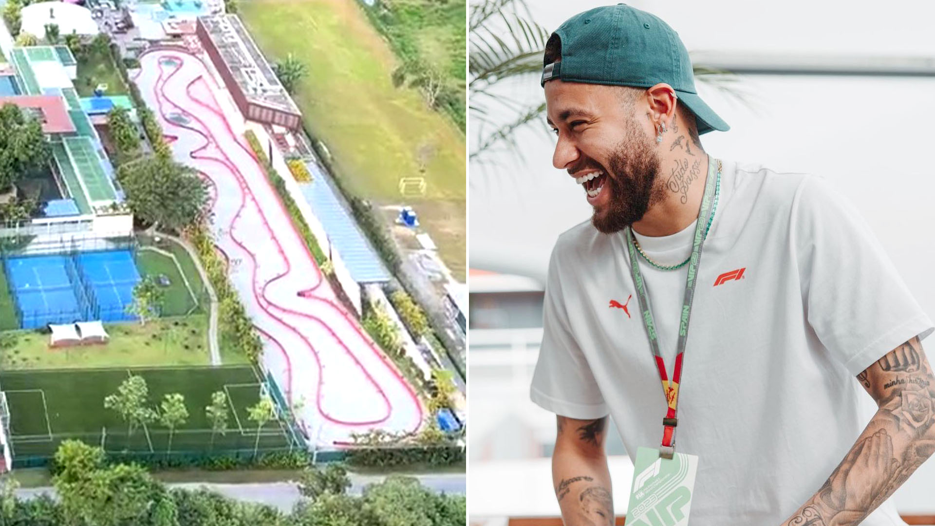 Lago artificial, pista de karting y helipuerto: así es la mansión de la polémica donde Neymar pasa sus vacaciones