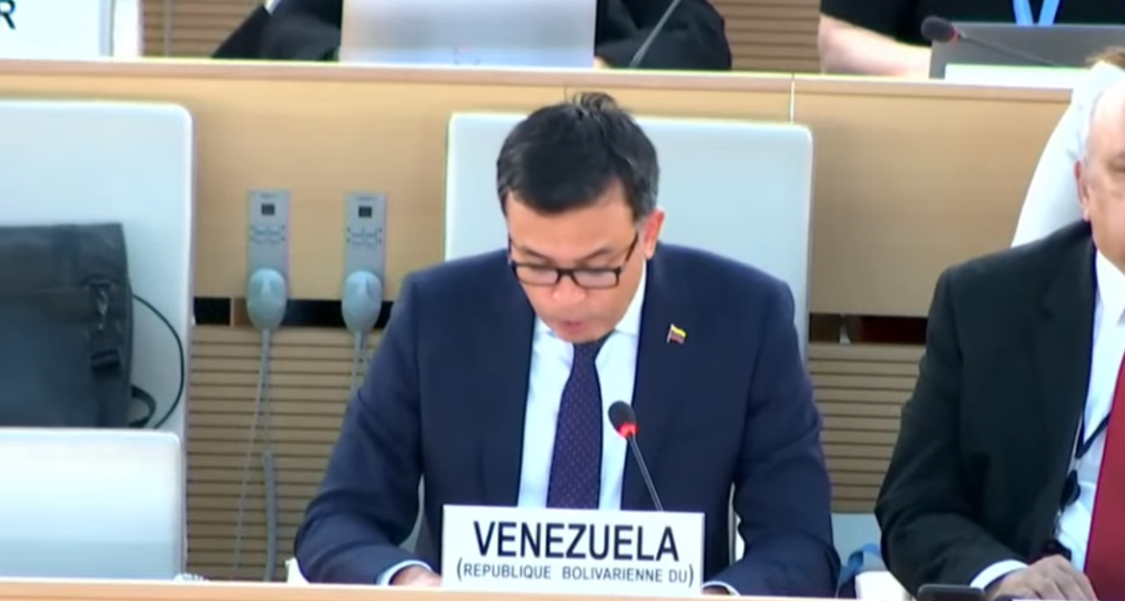Las descaradas declaraciones del representante del régimen de Maduro ante la Misión de la ONU (VIDEO)