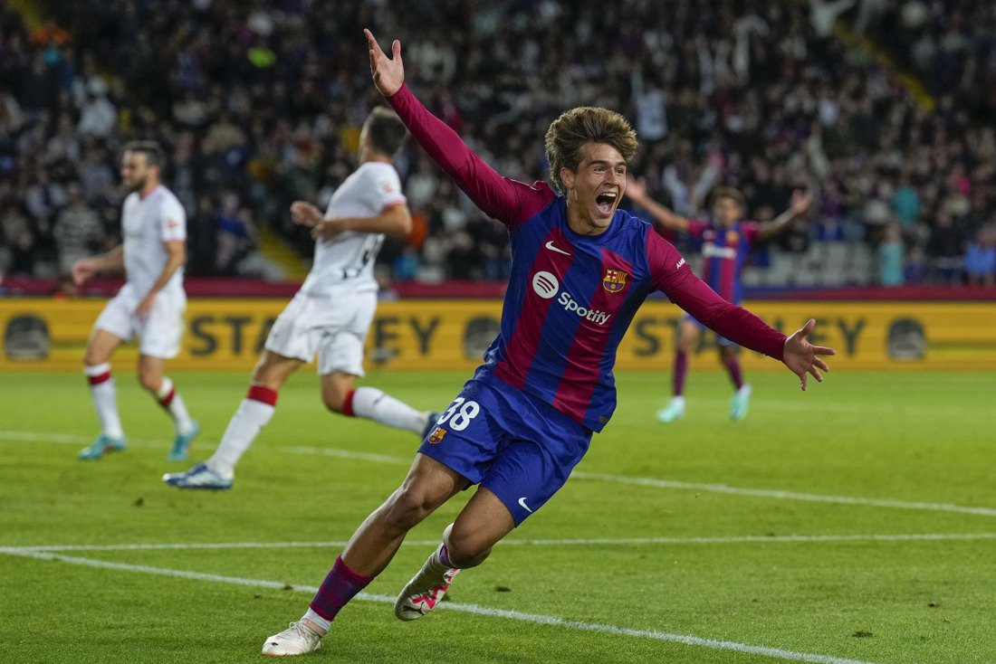 Debut soñado: El juvenil Marc Guiu dio la victoria al Barcelona frente al Athletic 