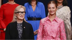 EN VIDEO: la cercana y cariñosa conversación entre Meryl Streep, la reina Letizia y sus hijas